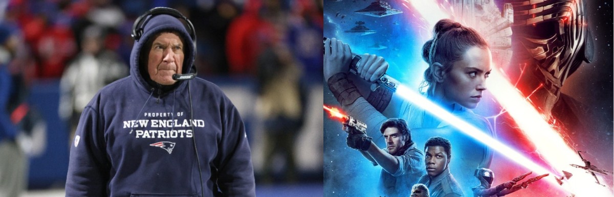 The latest effort of Bill Belichick (L) has drawn an unfavorable comparison to "Star Wars Episode IX: The Rise of Skywalker."